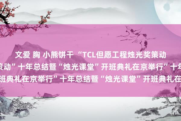 文爱 胸 小熊饼干 “TCL但愿工程烛光奖策动“TCL但愿工程烛光奖策动”十年总结暨“烛光课堂”开班典礼在京举行”十年总结暨“烛光课堂”开班典礼在京举行