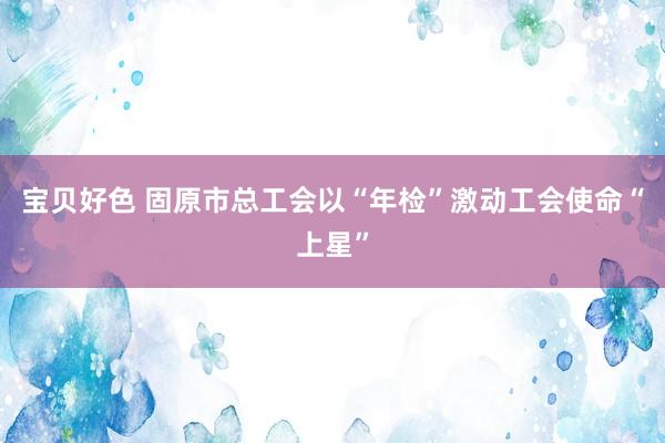 宝贝好色 固原市总工会以“年检”激动工会使命“上星”