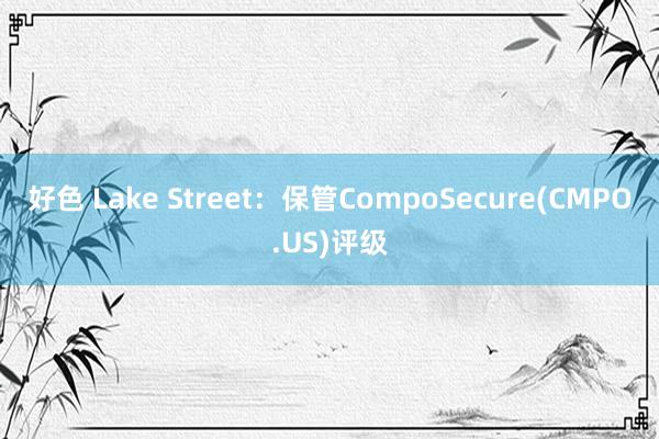 好色 Lake Street：保管CompoSecure(CMPO.US)评级