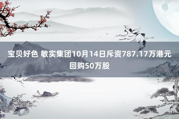 宝贝好色 敏实集团10月14日斥资787.17万港元回购50万股