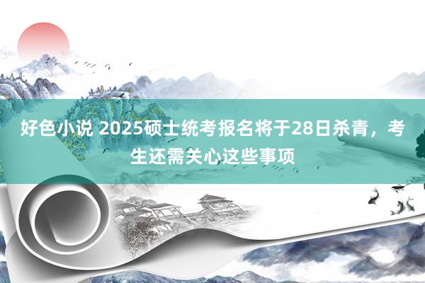 好色小说 2025硕士统考报名将于28日杀青，考生还需关心这些事项