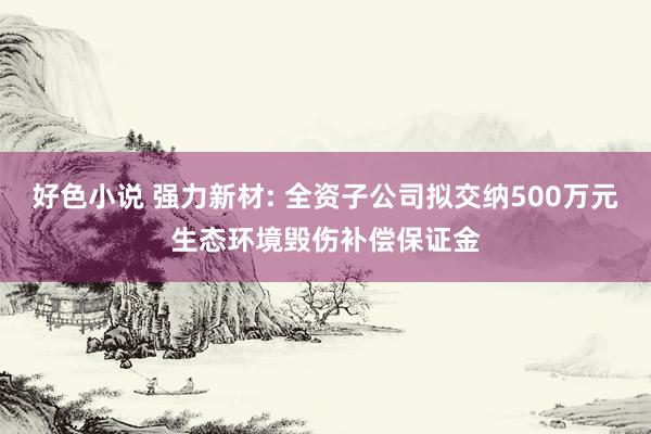 好色小说 强力新材: 全资子公司拟交纳500万元生态环境毁伤补偿保证金