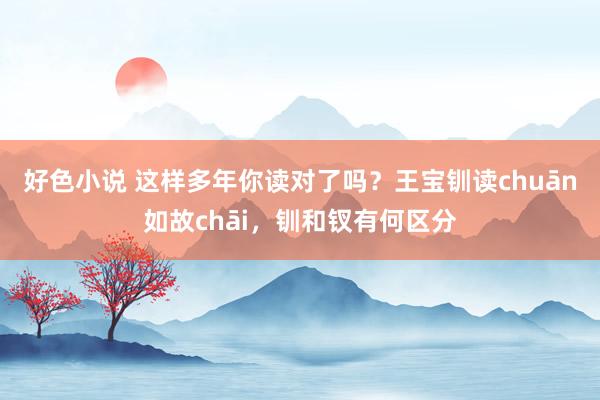 好色小说 这样多年你读对了吗？王宝钏读chuān如故chāi，钏和钗有何区分