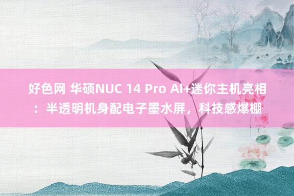 好色网 华硕NUC 14 Pro AI+迷你主机亮相：半透明机身配电子墨水屏，科技感爆棚